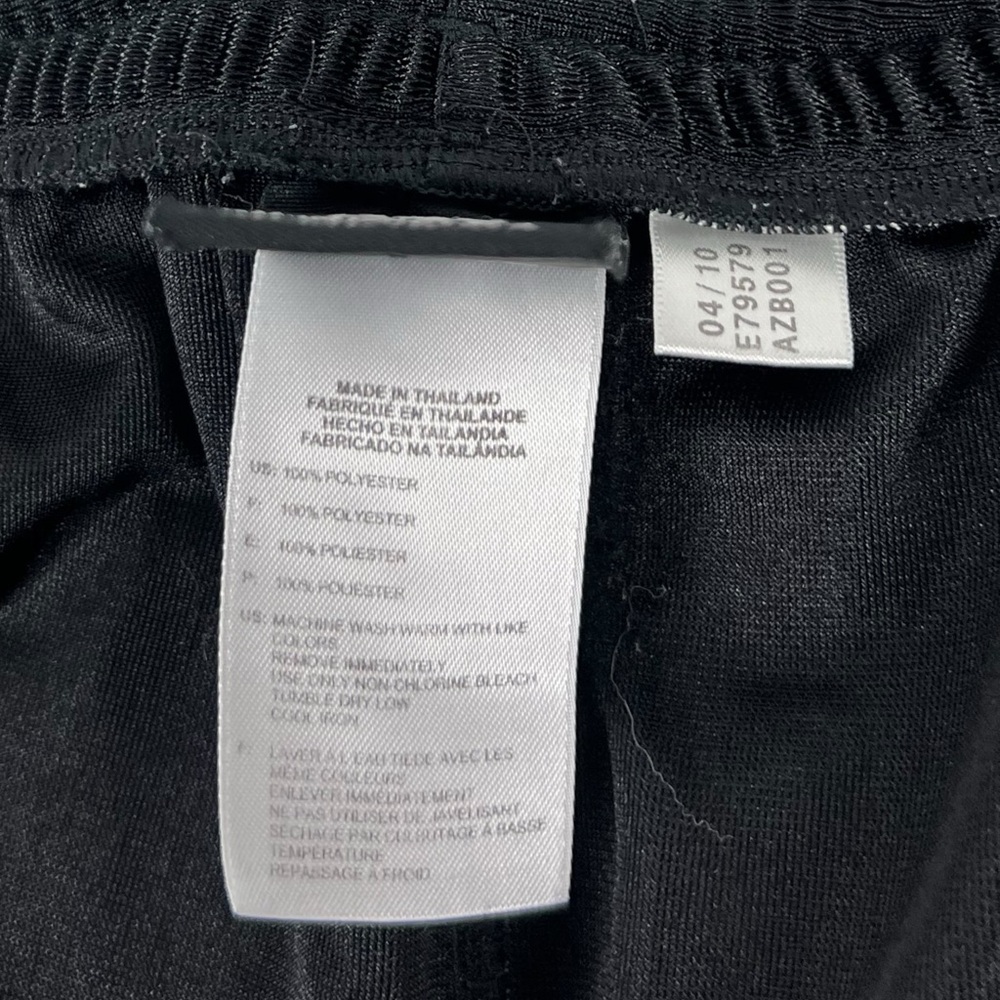 Adidas Mens XL Shorts Dazzle Shiny Y2K Basketball Pockets Black Red Striped - Picture 11 of 15